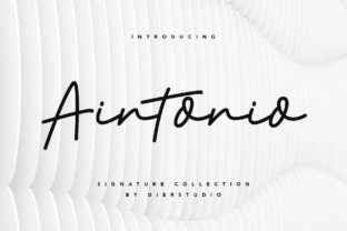 Aintonio: A Stylish Script Handwritten Typeface for Real Branding