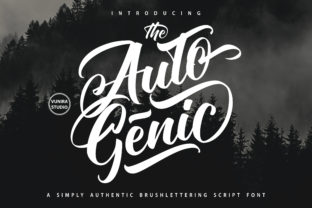 Autogenic Script Handwritten Font for Crafters & Sellers