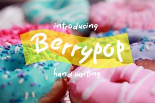 Berrypop Font: Fun & Sweet Script Handwritten Fonts for Makers