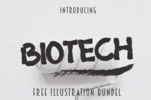 Biotech: A Hand Painted Typeface for Editorial Boldness