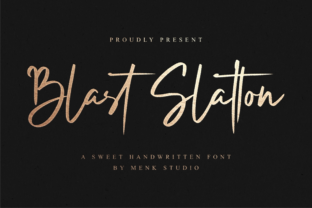 Blast Slatton: Bold, Playful Script Handwritten Font