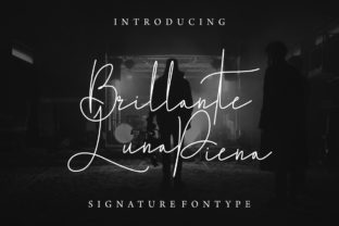 Brillante Luna Piena: A Script Handwritten Font with Italian Charm