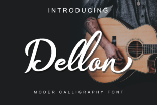 Dellon Script Handwritten Font for Elegant Brand Identity