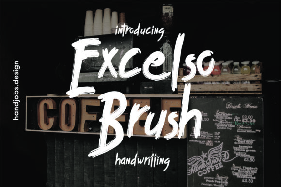 Excelco Brush: A Script Handwritten Font That Feels Like Fresh Coffee and Real Ink