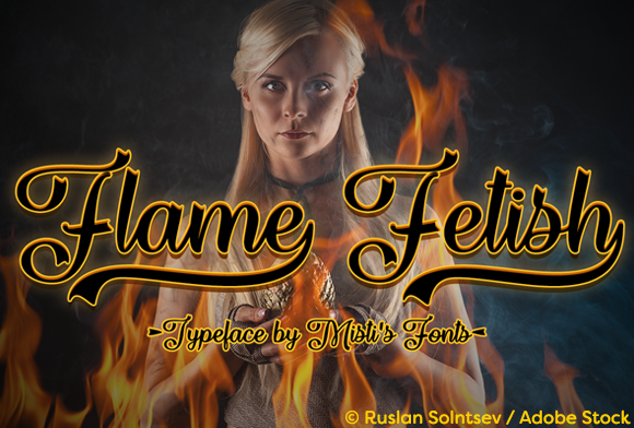 Flame Fetish: A Fiery Script Handwritten Font for Standout Campaigns