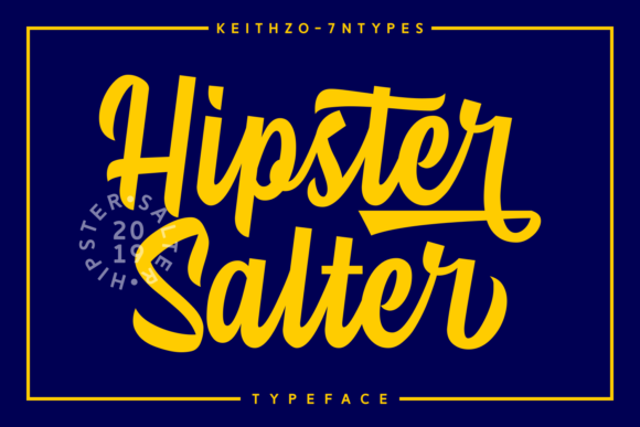 Hipster Salter: A Bold Script Handwritten Font for Editorial Impact