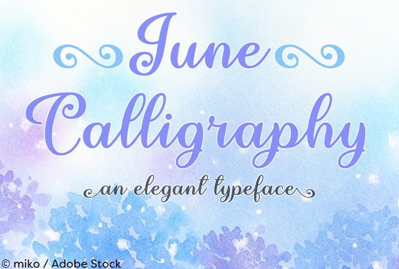 June Calligraphy Font for Elegant Branding