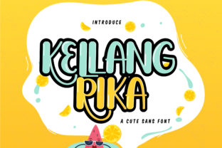 Kellang Rika Script Handwritten Font for Makers