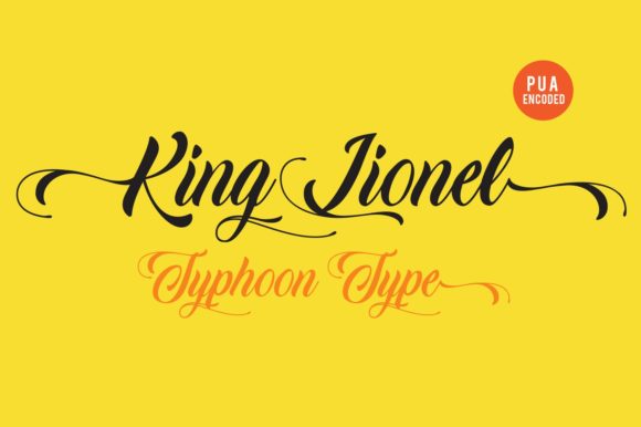 King Lionel Script Handwritten Font for Digital Design