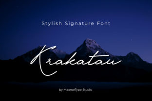 Krakatau: A Script Handwritten Font for Warm, Authentic Editorial Identity
