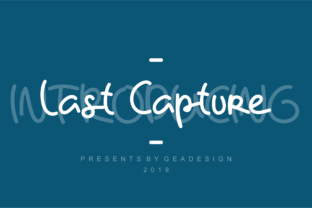 Last Capture: A Natural Script Handwritten Font That Stands Out
