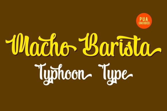 Macho Barista: A Script Handwritten Font for Distinctive Digital Branding