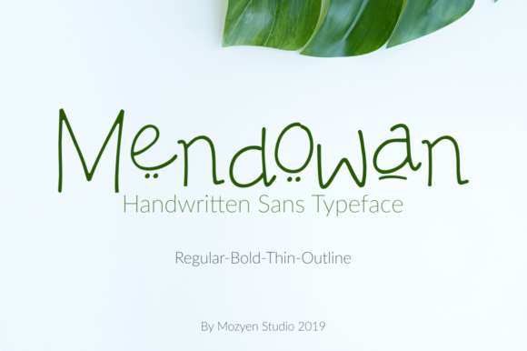 Mendowan Family: A Script Handwritten Font for Warm, Readable Campaigns