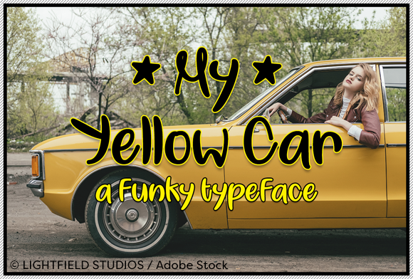 My Yellow Car Font for Whimsical Branding That Stands Out