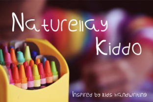 Naturellay Kiddo Script Handwritten Font for Playful Design