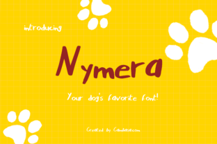 Nymera Script Handwritten Font for Dog-Lovers & Craft Sellers