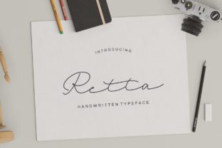Retta Handwritten Font for Feminine Craft Brands