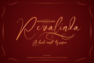 Revalinda Script Handwritten Font for Feminine Branding