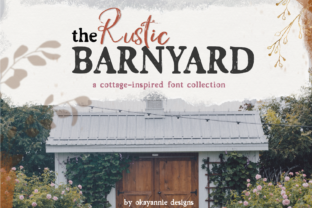 Rustic Barnyard Font for Vintage Branding