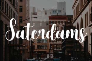Saterdams Font for Creative Campaigns