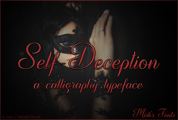 Self-Deception: An Elegant Script Handwritten Font for Real Branding