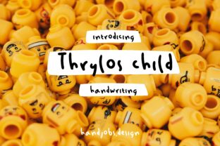 Thrylos Child: A Playful Script Handwritten Font for Warm, Memorable Branding
