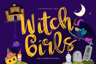 Witch Girls: A Halloween-Inspired Script Handwritten Font